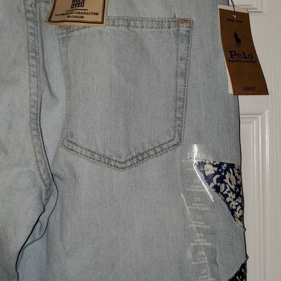 POLO Ralph Lauren The Avery Boyfriend Jeans Star Quilt Patchwork Pattern Size 26 - Picture 4 of 10